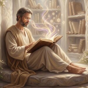 Actualité spirituelle avec lumière céleste et ambiance apaisante